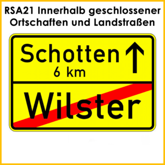 RSA21 Innerhalb geschlossener Ortschaften und Landstraßen